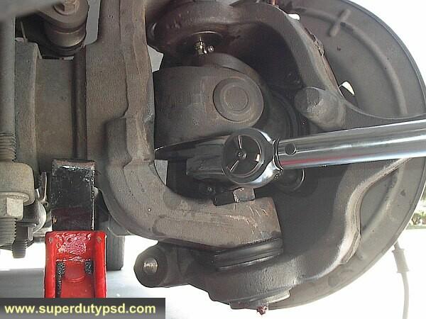 Servicing a Ford truck ball and socket joint