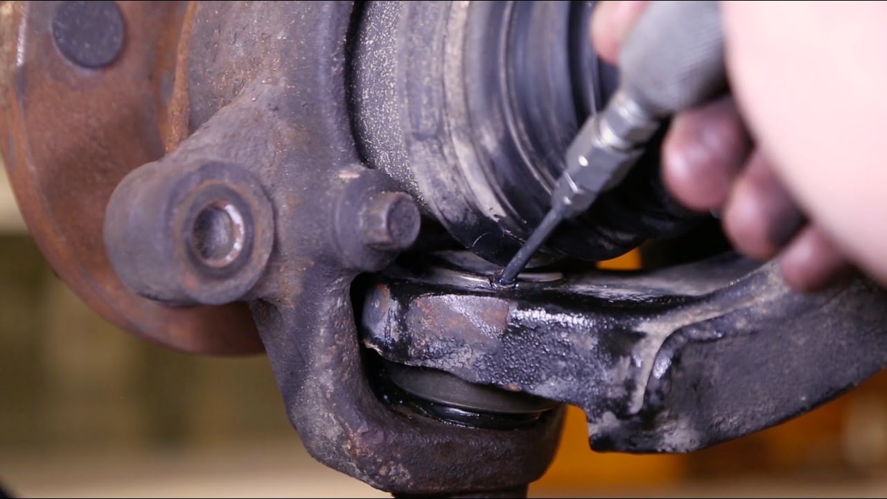 Applying grease to reduce friction and minimize wear